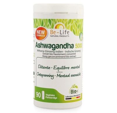 Be-Life | Ashwagandha 5000 Bio | Pot 60 of 90 Capsules