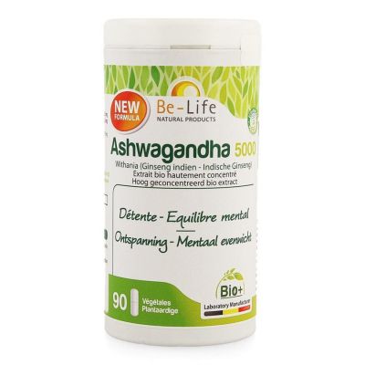 Be-Life | Ashwagandha 5000 Bio | Pot 60 of 90 Capsules